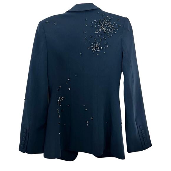 $695 Cinq á Sept Cheyenne Rhinestone Embellished Blazer - Picture 5 of 15